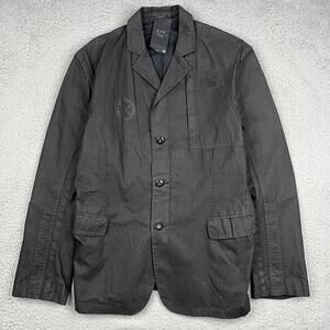 Raw Correctline By G-Star Jacket Mens 50 Black Blazer Academia Office Streetwear